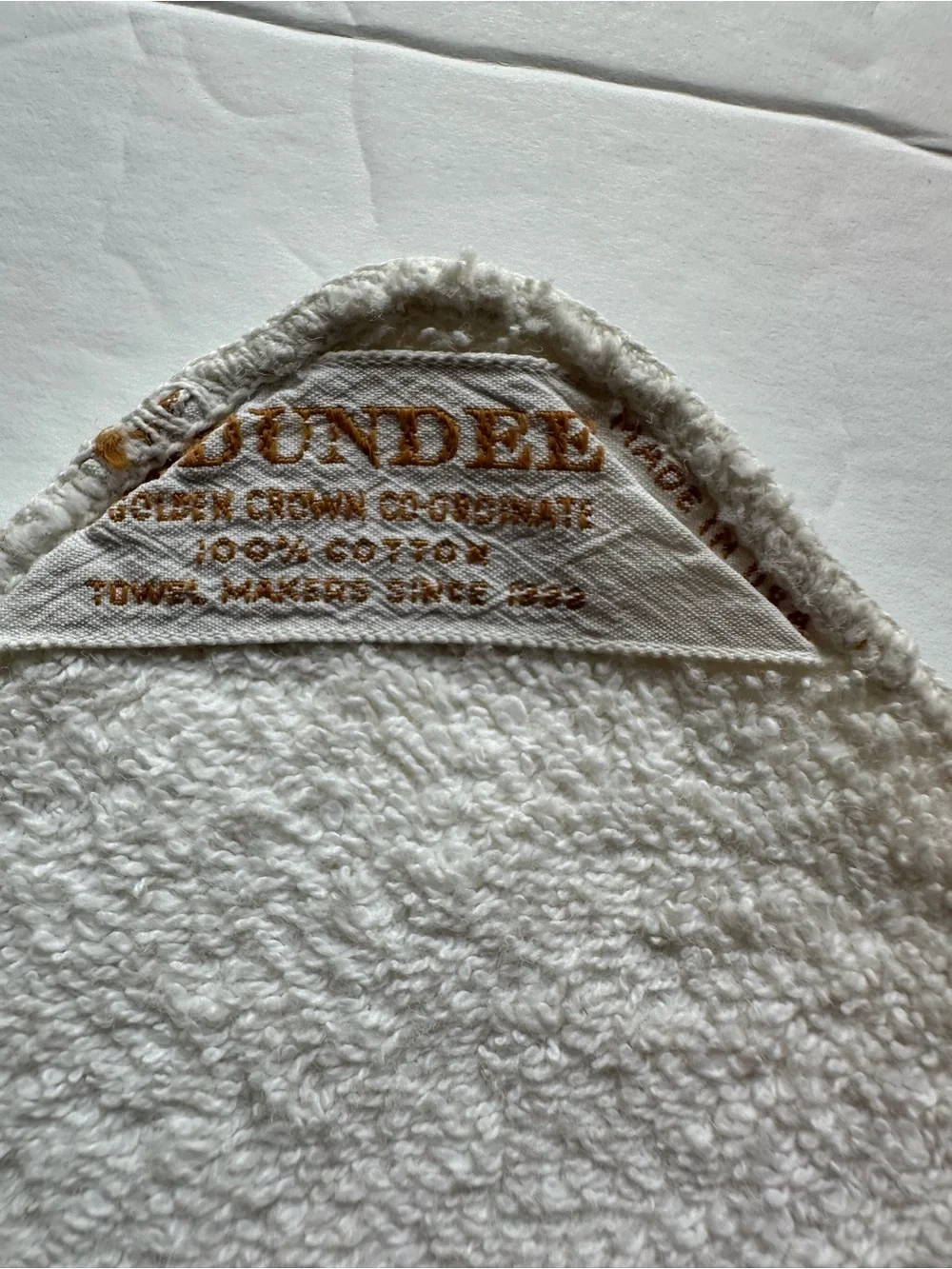 Vintage Dundee Gold Rose Towel Set Of 3 Hand Towel Wash Cloth Bath Towel Fringe